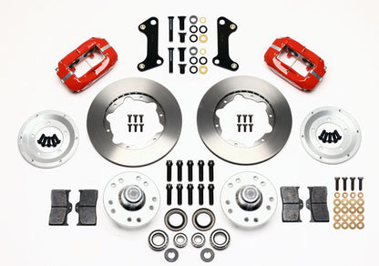 COILOVER SYSTEM,ARMS,BARS,WILWOOD 11" BRAKES,RED CALIPERS,64-67 GM A-BODY