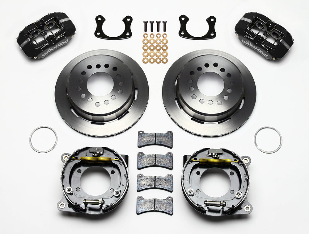 63-70 C10 5-LUG REAR END & WILWOOD BRAKES,11" ROTORS,BLACK CALIPERS,LINES,CABLES