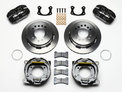 70-87 C10 5-LUG REAR END & WILWOOD BRAKES,11" ROTORS,BLACK CALIPERS,LINES,CABLES