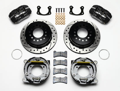 AIR RIDE SYSTEM,ARMS,CURRIE REAR END,WILWOOD 11" DRILLED BRAKES,BLACK,64-67 GM A