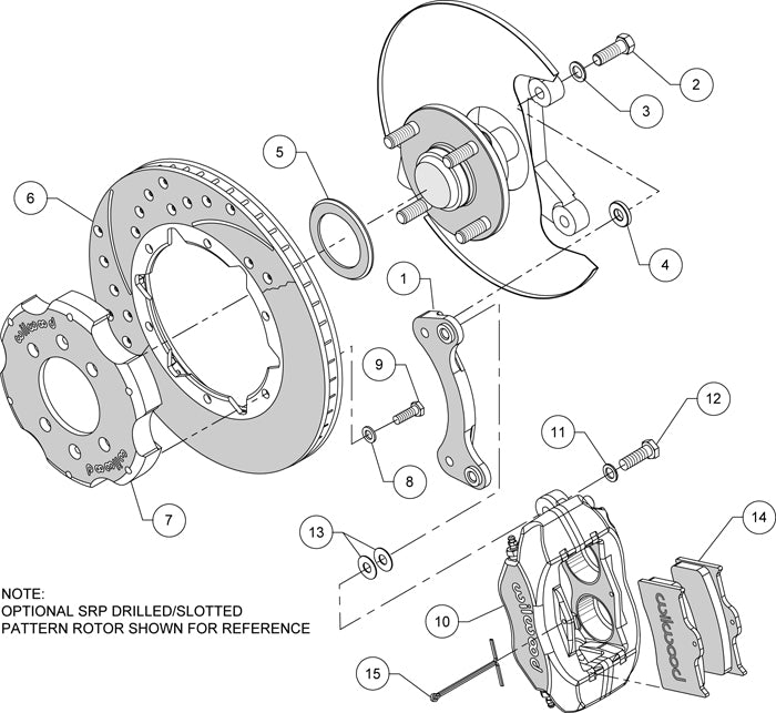 89-05 MAZDA MIATA,FRONT,FDL,11" DRILLED ROTORS,RED