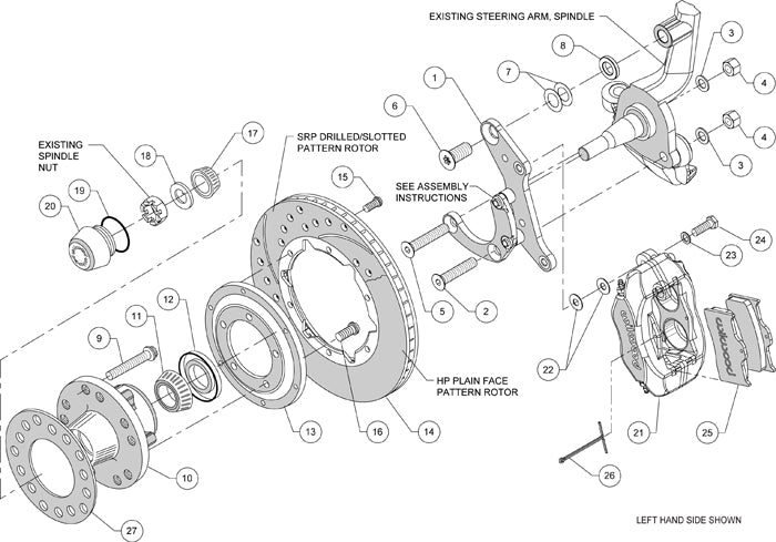 65-68 CHEVY IMPALA KIT,FRONT,11",POLISH.