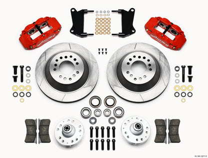 AIR RIDE & 4-LINK SYSTEM,CURRIE REAR END,WILWOOD 13" BRAKES,RED,67-69 GM F