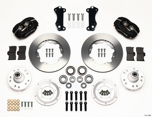 HEIDT'S 55-57 2" DROP KIT,FRONT,FDL,11" ROTORS,BLACK CALIPERS