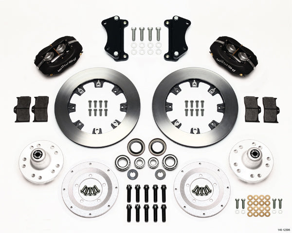 HEIDT'S 55-57 2" DROP KIT,FRONT,FDL,12" ROTORS,BLACK CALIPERS