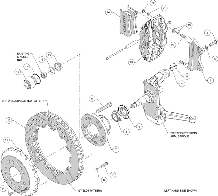 HEIDT'S 55-57 2" DROP KIT,FRONT,FDL,13"