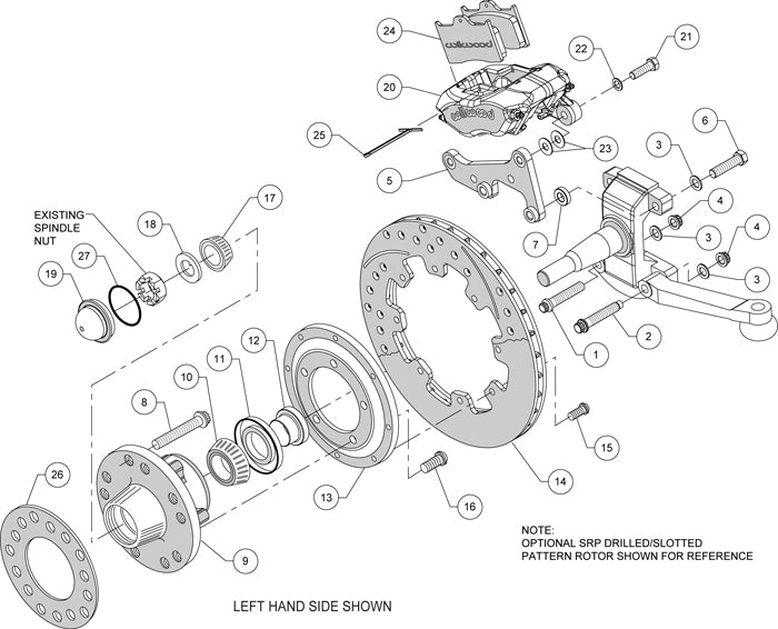 40-52 OLDSMOBILE KIT,FRONT,11.75",POLISH