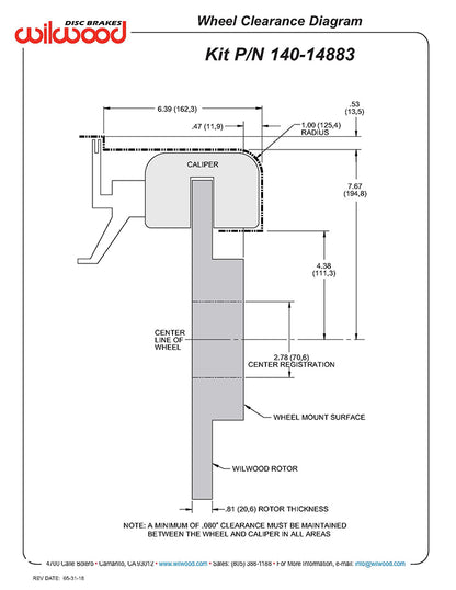 88-96 CORVETTE C4 KIT,REAR PB,12.90,DR,R