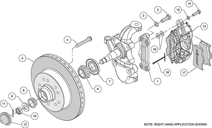 CPP TRI-5 KIT,2" DROP,FRONT,FDL-M,11.50",R