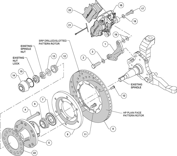 73-83 CDP A,B,E,F,J-BODY,W/DISC SPINDLES,11",BLACK