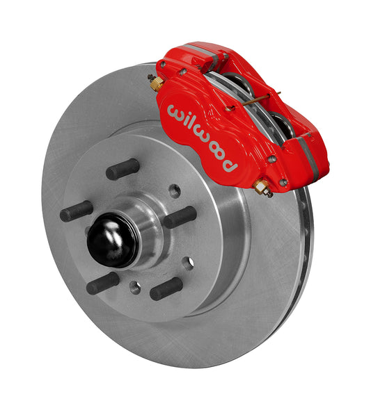 64-74 GM FRONT DISC BRAKE KIT FOR WILWOOD PRO SPINDLES,11" ROTORS,RED