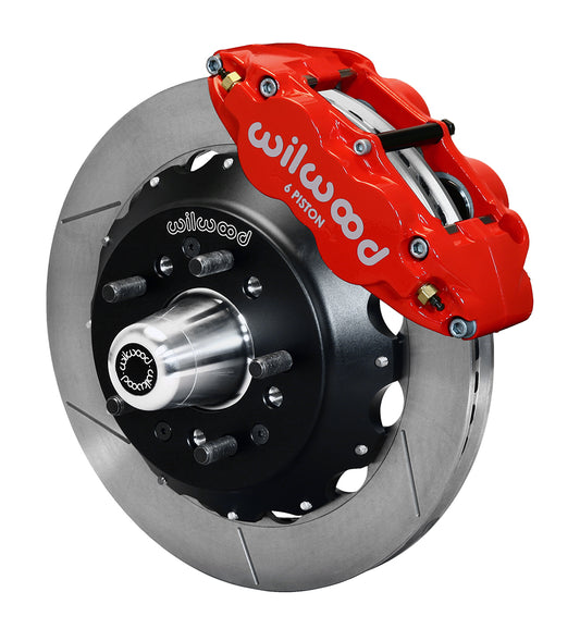 64-74 GM FRONT DISC BRAKE KIT FOR WILWOOD PRO SPINDLES,13" ROTORS,RED
