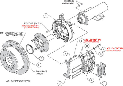 S10 7-5/8 KIT,REAR,DISC/DRUM,INTEGRAL,FDPLP,11"