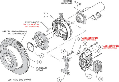 S10 7-5/8 KIT,REAR,DISC/DRUM,INTEGRAL,FDLI,12.19"