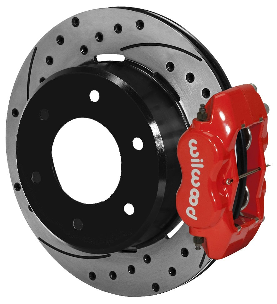 GM C-10 C-KIT,2.42",REAR PB,6-LUG,12.19" DRILLED ROTORS,RED CALIPERS