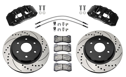 17-20 FORD F-150 RAPTOR,FRONT,AERO 6 PISTON,13.38" DRILLED ROTORS,BLACK CALIPERS
