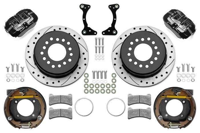 GM G-BODY BRAKE KIT,2.62",REAR PB,DYNAPRO LOW PROFILE CALIPERS,11" DRILLED,BLACK