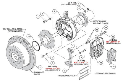 GM G-BODY BRAKE KIT,2.62",REAR PB,DYNAPRO LOW PROFILE CALIPERS,11" ROTORS,BLACK