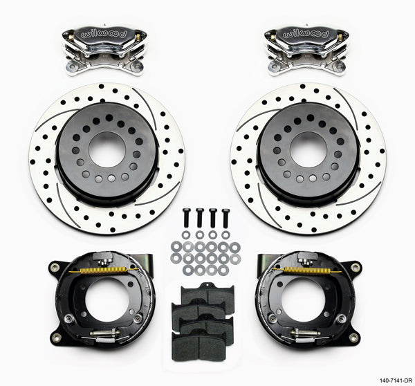 67-69 GM F-BODY FULL DISC BRAKE KIT & STOCK SPINDLES & ARMS,12" DRILLED,POLISHED