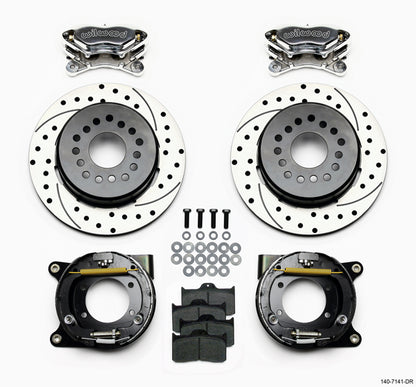 67-69 GM F-BODY FULL DISC BRAKE KIT & 2" DROP SPINDLES & ARMS,12" DRILLED,POLISH