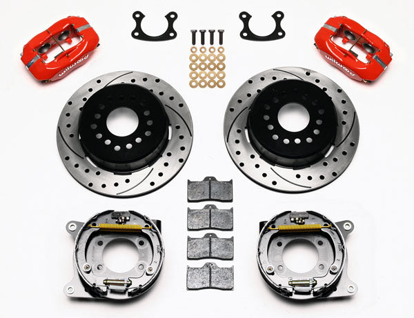 SMALL FORD KIT,2.66",REAR PB,12.19",DRILLED,RED