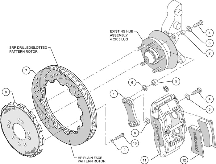 89-98 NISSAN 240SX,FRONT,FSL4,13",DR,RED