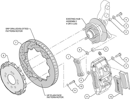 89-98 NISSAN 240SX,FRONT,FSL4,13",DR,RED