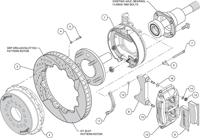 GM C-KIT,2.81",REAR PB,SL4R,1.10",12.88"