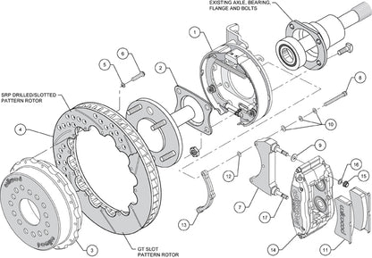 05-14 MUSTANG REAR & WIL BRAKES,13" BLACK