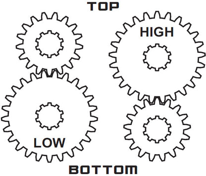 QUICKCHANGE GEARSET 1",6 SPLINE,#3B,17T/19T