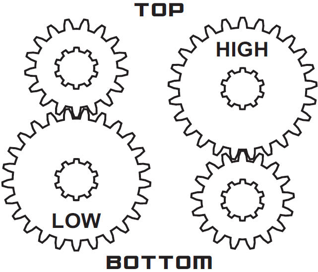 QUICKCHANGE GEARSET 1",6 SPLINE,#12,19T/29T